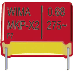 Wima - mkp 10 6,8uF 5% 400V RM37,5 1 pc(s) Condensateur à film mkp sortie radiale 6.8 µF 400 v/dc 5 % 37.5 mm (l x l x h)