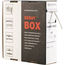 Gaine thermorétractable sans colle 2:1 DSG Canusa DERAY-Box 8610016902 blanc Ø intérieur nominal (avant réduction): 1.6