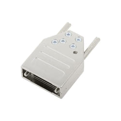 Encitech - Capot sub-d 9 pôles DTZI09-K 6560-0305-01 tout en métal 180 ° argent 1 pc(s)