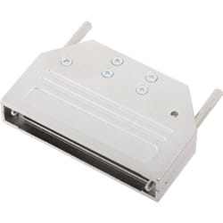 Encitech - Capot sub-d 50 pôles DTZI50-K 6560-0305-05 tout en métal 180 ° argent 1 pc(s)