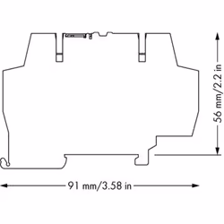 Informations techniques Connexion (composants) : ressort de traction Dimensions produit, hauteur : 56 mm Dimensions produit, ...