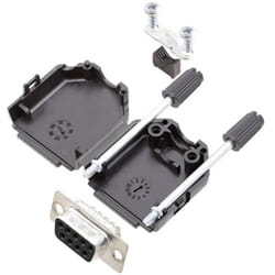 L17DPPK37-BK+L77SDC37S Kit embase sub-d femelle 180 ° Nombre de pôles: 37 fût à souder 1 pc(s) - Amphenol