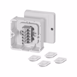 enquête 1,5-2,5 mmm², Cu 3~ Avec bornes 5 pôles par pôle 6 x 1,5 mmmm² sol, 4 x 2,5 mm² sol, 3 x 4 mm² sol Pour l'installatio ...