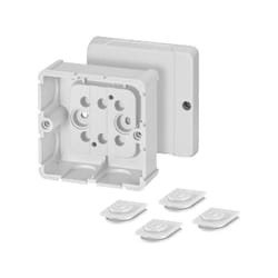 6000037 Boîte de dérivation (l x l x h) 49 x 88 x 88 mm gris clair (ral 7035) 1 pc(s) C586631 - Hensel