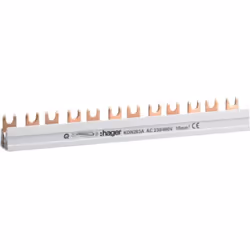 Informations techniques Contenu: 1 pc(s) Courant nominal: 63 A Nombre de pôles: 2 Type de produit: Rail de phase HAGER KDN463 ...