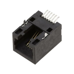 Connecteur RJ12 Encitech RJJU-66-141-E3H-004 3253-0008-02 RJ12 embase femelle horizontale noir 1 pc(s) C045251