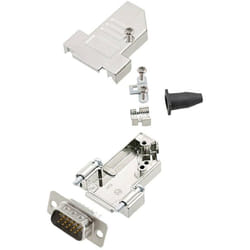 Encitech - DTSL09-SJSRG-S-HDP15-W-K 6355-8092-01 Kit embase sub-d mâle 45 ° Nombre de pôles: 15 fût à souder 1 pc(s)