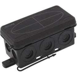 10109578 Boîte de dérivation (l x l x h) 86 x 44 x 41 mm noir (ral 9005) IP55 1 pc(s) C046621 - Wiska