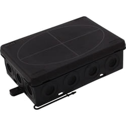 Wiska 10109596 Boîte de dérivation (L x l x H) 125 x 86 x 41 mm noir (RAL 9005) IP55 1 pc(s) C040751