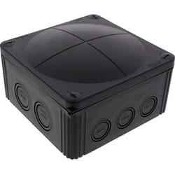 10062215 Boîte de dérivation (l x l x h) 140 x 140 x 82 mm noir (ral 9005) IP66/IP67 1 pc(s) - Wiska