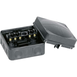 10061998 Boîte de dérivation (l x l x h) 76 x 76 x 51 mm noir (ral 9005) IP66 1 pc(s) C046221 - Wiska