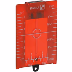 description Plaque cible rouge avec support magnétique et réticule pour l'alignement vertical et horizontal d'un laser sur un ...