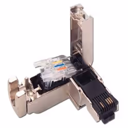 Informations techniques Sortie de câble 90° Vitesse de transmission / pour Ethernet industriel: 10 Mbit/s, 100 Mbit/s Informa ...