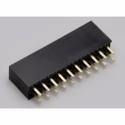 Conrad TC-2506351, 1 x 6-pin, Noir, Mâle, Droit, Nylon, Nickel/Or