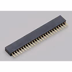 Conrad TC-2506446, 1 x 26-pin, Noir, Métallique, Femelle, Droit, Laiton, Téréphtalate de polybutylène (pbt0, 500 V