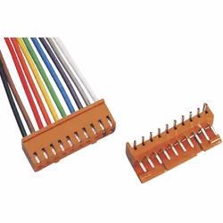 Conrad TC-2506228, Pin strip, Marron, Droit, Or, 1 pièce(s)