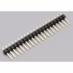 Conrad TC-2506255, 1 x 20-pin, Noir, Métallique, Mâle/Mâle, Droit, Cuivre, Nylon, Or