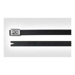 Hellermanntyton - 111-00289 MBT8SFC-SS316/SP-BK Serre-câble 201 mm 4.60 mm noir avec fermeture à billes, stabilisé aux uv 1 pc(s) R012581
