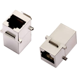 Encitech - 3101S-8821 Connecteur RJ45 Cat 5e 2101-0115-03 Double femelle Nombre de pôles 8P8C noir 1 pc(s)