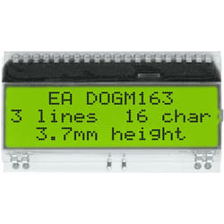 Display Visions - Afficheur 7 segments jaune-vert 3.65 mm 3.3 v, 5 v Nombre de chiffres: 3 A097252