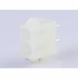 enquête 6.35mm Pitch MLX Power Connector, 2.13mm Contact Diameter, Vertical, PA Polyamide (Nylon) 6/6, Tin (Sn), White, 2 Cir ...