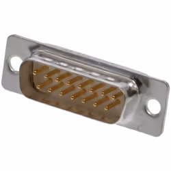 enquête SUB-D mâle Nbr de rangées: 2 Nombre de pôles: 15 description FCT Standard-Density D-Sub Connector, Male, Straight, So ...