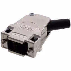 enquête description FCT Metal Backshell for D-Sub Connector, Shell Size 1, 45° Angle Cable Outlet, Large Inner Chamber, with ...