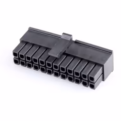 enquête Micro-Fit 3.0 Receptacle Housing, Dual Row, 24 Circuits, UL 94V-0, Black Ce texte a été traduit par une machine. desc ...