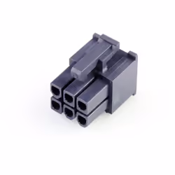 enquête Mini-Fit Jr. Receptacle Housing, Dual Row, Nylon 6/6, UL 94V-2, 6 Circuits, Glow-Wire Capable, Black Ce texte a été t ...