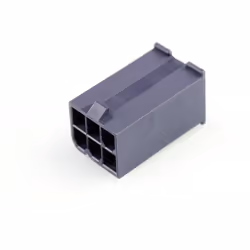 enquête Mini-Fit Jr. Plug Housing, Dual Row without Panel Mount Ears, Nylon 6/6,UL 94V-2, Panel Mount, 6 Circuits, Glow-Wire ...