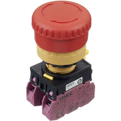 Idec YW1B-V4E02R Arrêt d'urgence 250 V 3 A 2 NF (R) IP65 1 pc(s) S113952