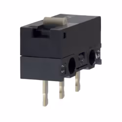 description Snap Acting/Limit Switch, SPDT, Momentary, 0.1A, 30VDC, 0.75mm, Solder Terminal, Pin Plunger Actuator, Through Ho ...