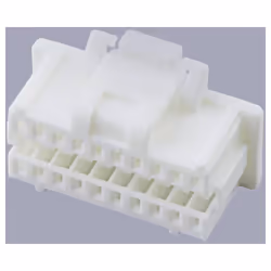 enquête 1.00mm Pitch, Pico-Clasp Low-Halogen Receptacle Crimp Housing, Dual Row, Inner Positive Lock, 20 Circuits, White Ce t ...