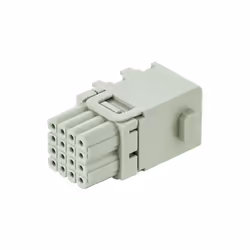 description Module Han domino HD cube pour connecteurs industriels avec connecteur à sertir. Ce texte a été traduit par une m ...