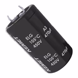 Informations techniques Capacité électrique : 470 µF Dimension produit, Ø : 30 mm Dimensions produit, hauteur : 50 mm Pas : 1 ...