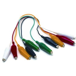 Mueller Electric - BU-00286 Set de cordons de mesure Raccordement par serrage noir, vert, rouge, blanc, jaune 1 set