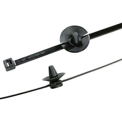 Hellermanntyton - 156-01698 Serre-câble 150 mm 4.60 mm noir avec pied ancre et jupe 1 pc(s) D391132