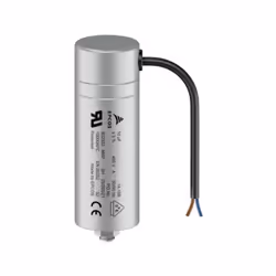Informations techniques Capacité électrique : 12 µF Dimension produit, Ø : 30 mm Dimensions produit, hauteur : 100 mm Fréquen ...