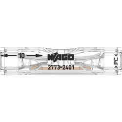 Wago - 2773-2401 Borne de passage flexible: - rigide: 0.75-4 mm² Nombre de pôles: 1 1 pc(s) transparent C838412