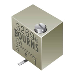 Bourns - 3269W-1-502LF Trimmer Cermet linéaire 0.25 w 5 kΩ 4320 ° 1 pc(s)