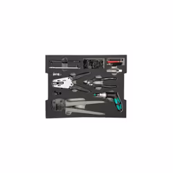Description générale Mallette en plastique robuste contenant des outils spécifiquement conçus pour le montage des connecteurs ...