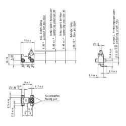 Marquardt - 01065.3603-01 Microrupteur 30 v/dc 0.1 a 1 x On/(On) panneau de commande : IP67/côté bornes de connexion : ip