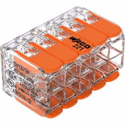 Informations techniques AWG : 24 - 12 Connexion (composants) : ressort de traction Couleur : transparent, orange Courant nomi ...