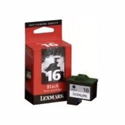 Lexmark No.16 Black Print Cartridge BLISTER, Original, Impression à jet d'encre