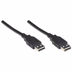 Manhattan 306089 câble USB 1,8 m USB 2.0 USB A Noir