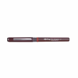Rotring 1904752, Stylos à encre gel avec bouchon, Noir, Bourgogne, 0,2 mm