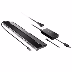j5create JCD543P-EN Station d'Accueil USB-C® Triple Achage avec Adaptateur 100W PD - UE, Avec fil, USB 3.2 Gen 1 (3.1 Gen 1)  ...