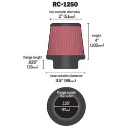 Filtre a Air Universel KetN Rc-1250