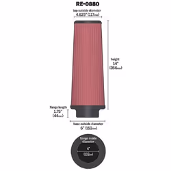 Filtre A Air Universel KetN Re-0880 Filtre A Air Universel KetN Re-0880