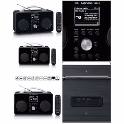 Radio Internet DAB+/FM - Lenco - PIR-645BK - Bluetooth 4.2 - Batterie rechargeable 4400mAh - Écran TFT 24